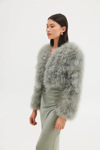 Manhattan Crop Jacket | Sage