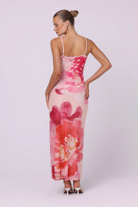 Nora Mesh Maxi Dress | Dahlia Floral