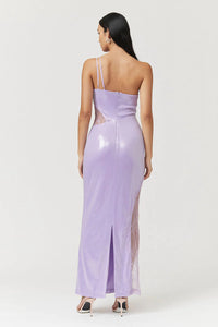 Tari Sequin One Shoulder Maxi Dress