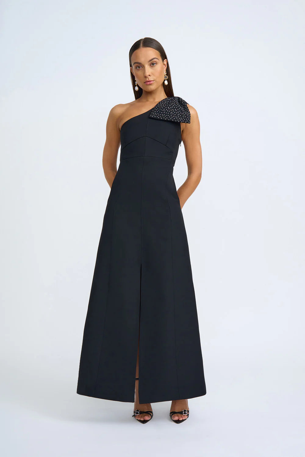 Black Tie Bow Gown