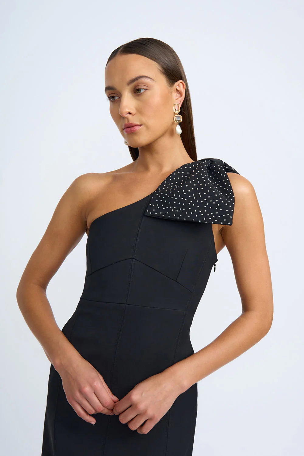 Black Tie Bow Gown