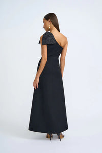 Black Tie Bow Gown