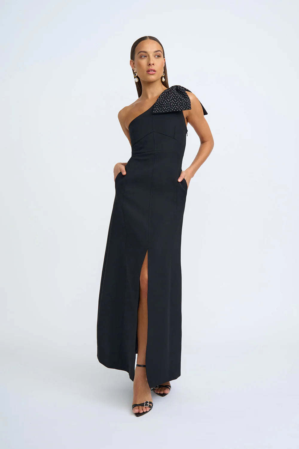 Black Tie Bow Gown