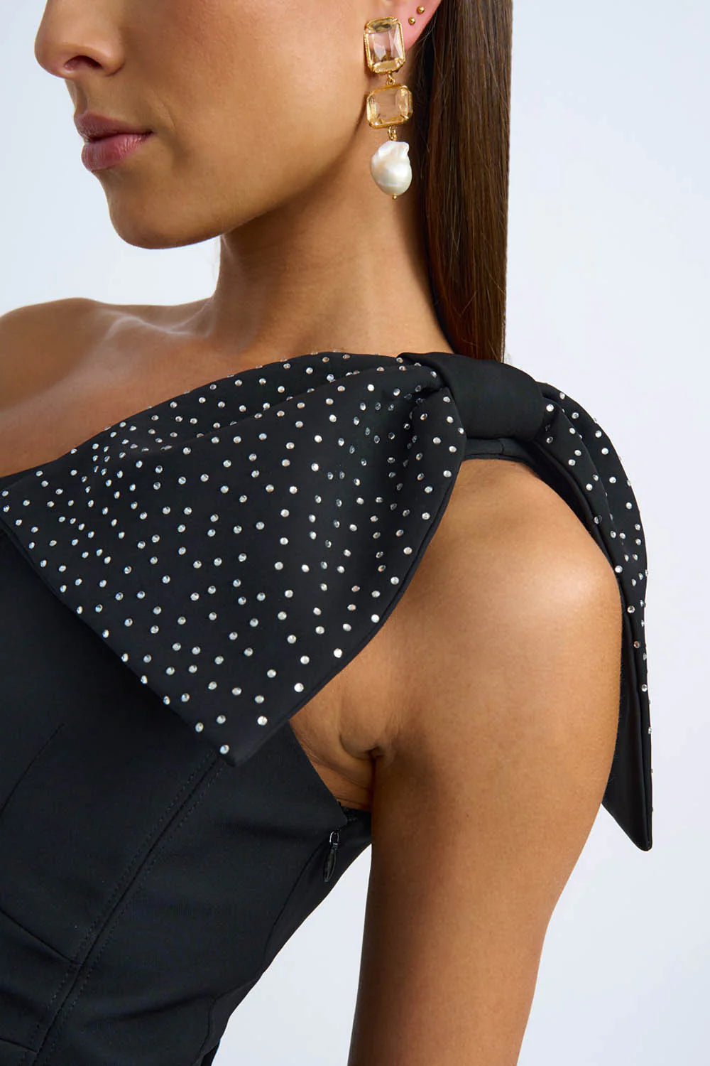 Black Tie Bow Gown