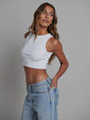 Juno Crop | White