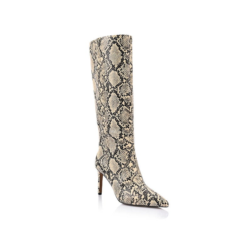 Huw Boot | Snake Print Leather