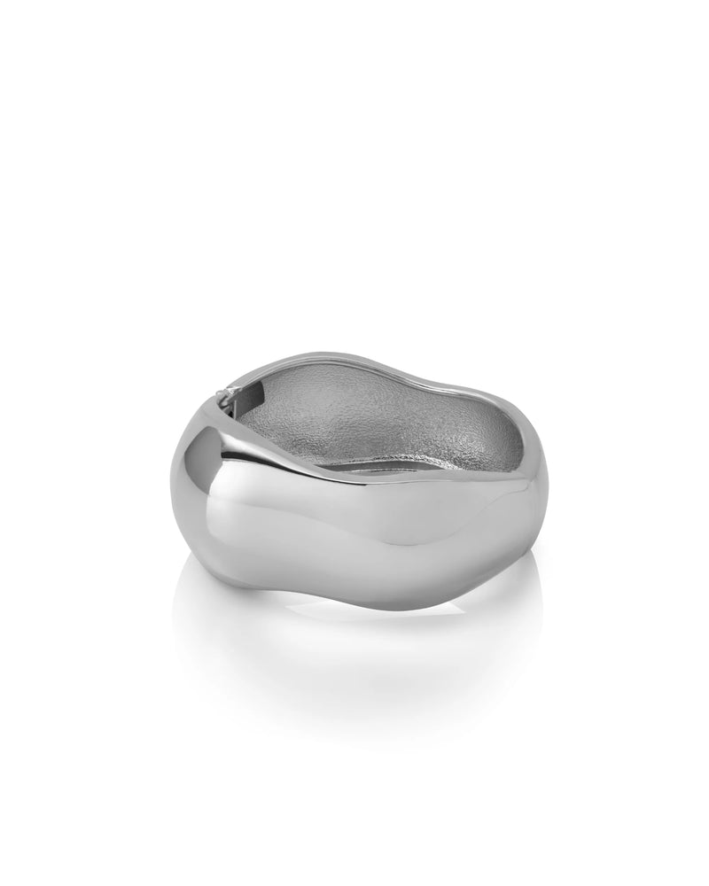 Fluid Bangle | Silver