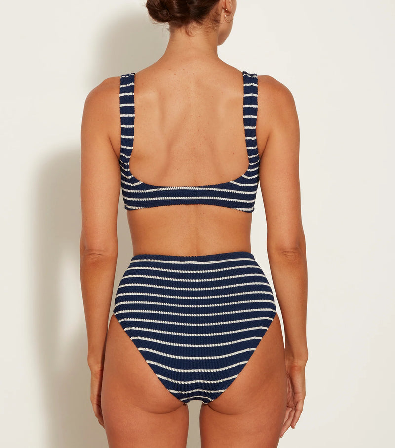 Nadine Stripe Bikini | Navy/White