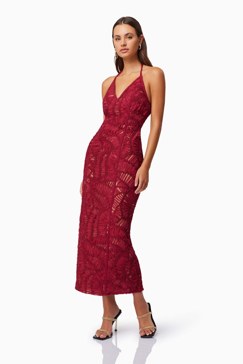 Addison Cocktail Dress | Wine