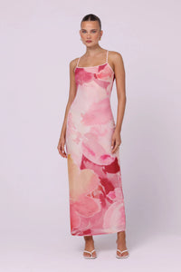 Nora Mesh Maxi Dress | Dahlia Floral