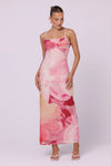 Nora Mesh Maxi Dress | Dahlia Floral