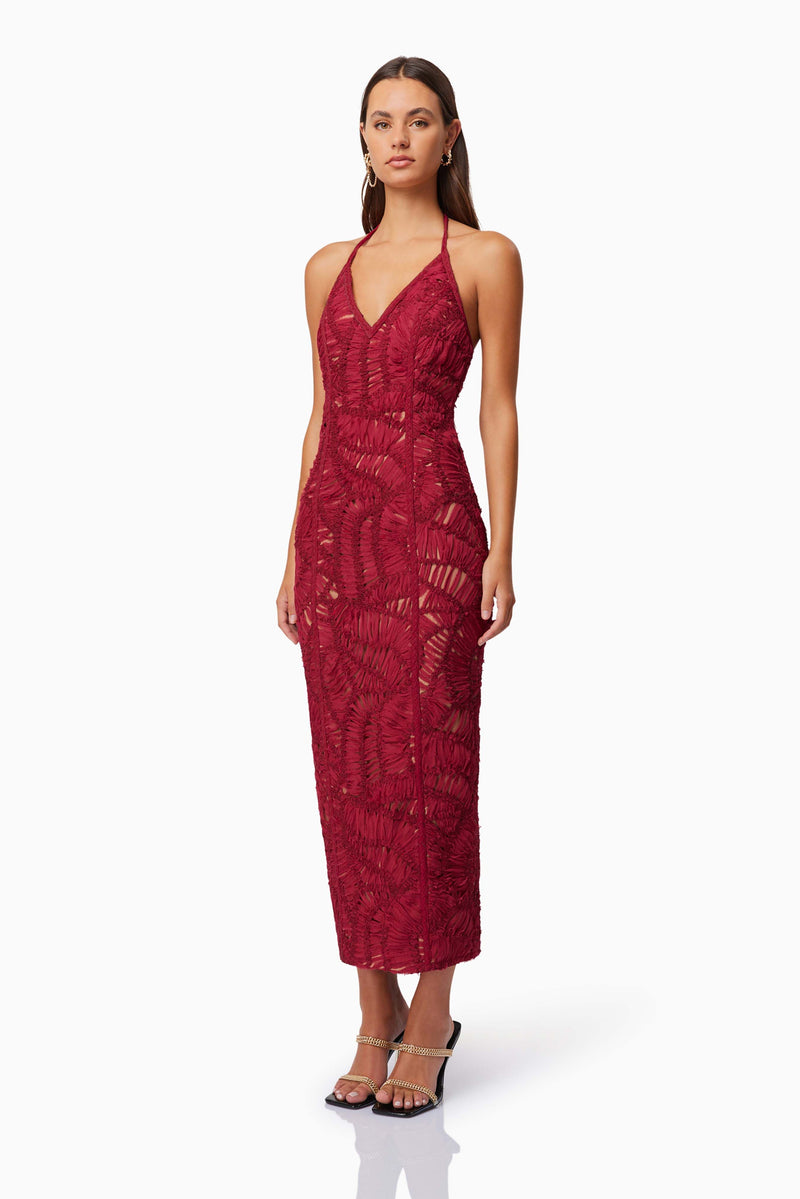 Addison Cocktail Dress | Wine