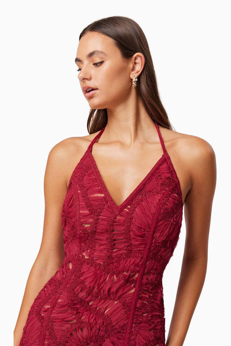 Addison Cocktail Dress | Wine