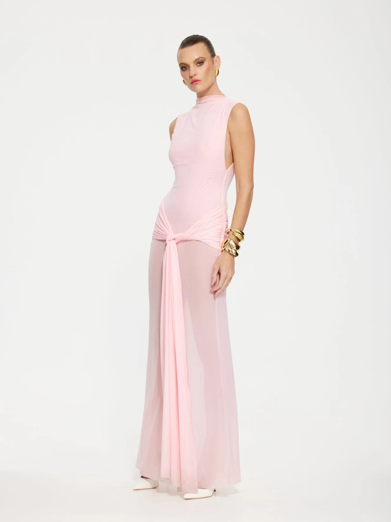 Roza Maxi Dress Petal Pink
